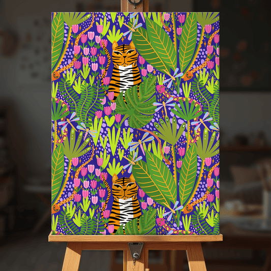 Paint by numbers - Jungle Tiger - MyArt