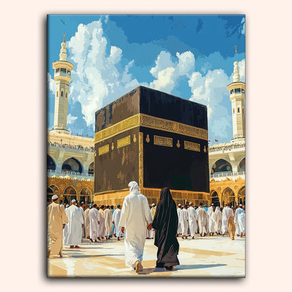 Paint by numbers - Kaaba Pilgrims - MyArt