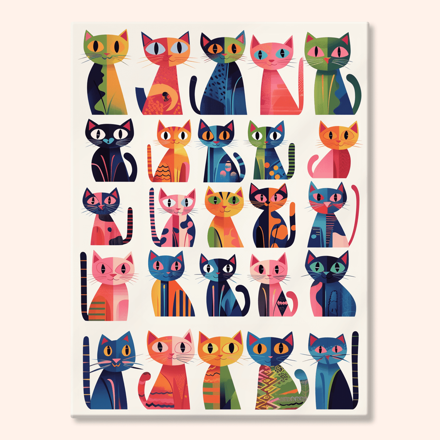 Paint by numbers - Kaleidoscope Cats - MyArt