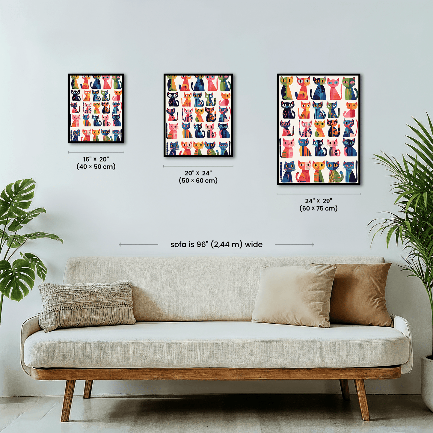 Paint by numbers - Kaleidoscope Cats - MyArt