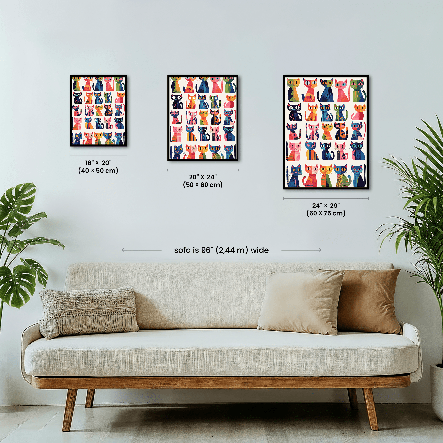 Paint by numbers - Kaleidoscope Cats - MyArt