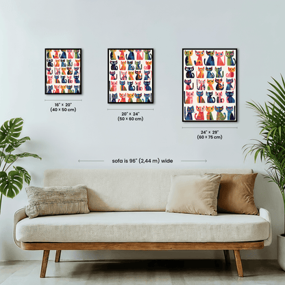 Paint by numbers - Kaleidoscope Cats - MyArt