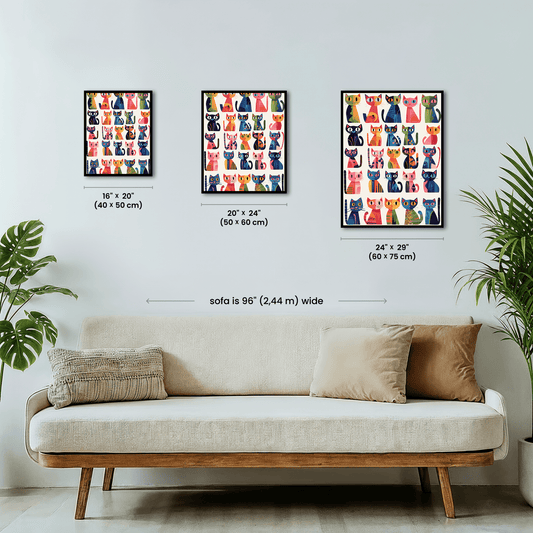Paint by numbers - Kaleidoscope Cats - MyArt