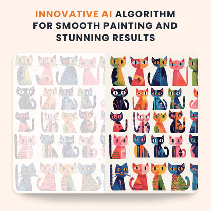 Paint by numbers - Kaleidoscope Cats - MyArt