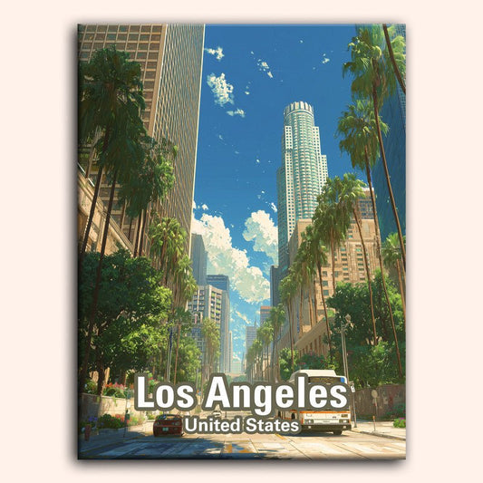 Paint by numbers - LA Palms - MyArt