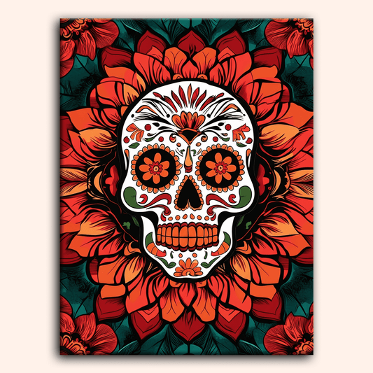 Paint by numbers - Lace Skull - MyArt