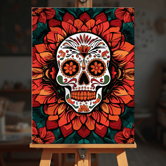 Paint by numbers - Lace Skull - MyArt