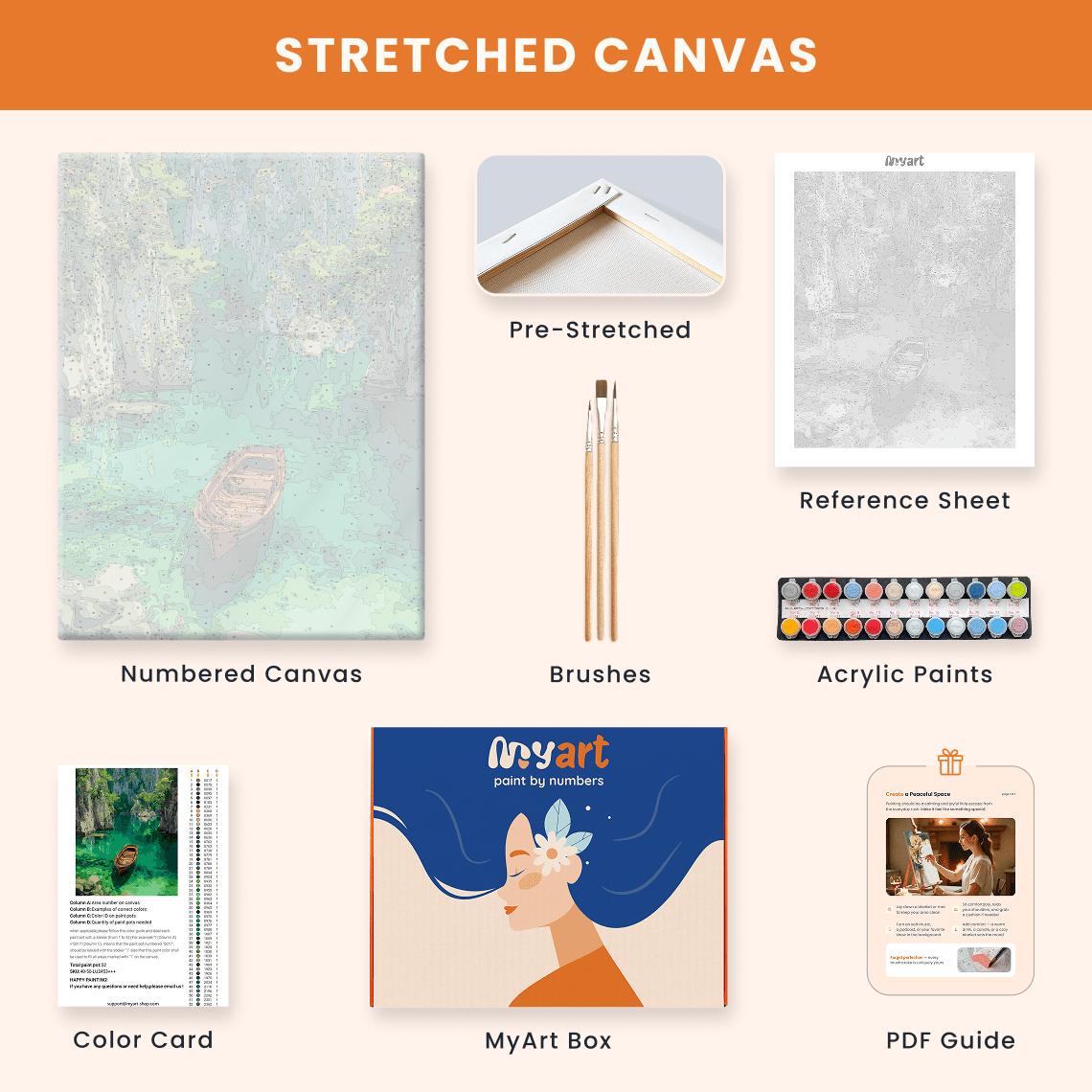 Paint by numbers - Lagoon Drift - MyArt