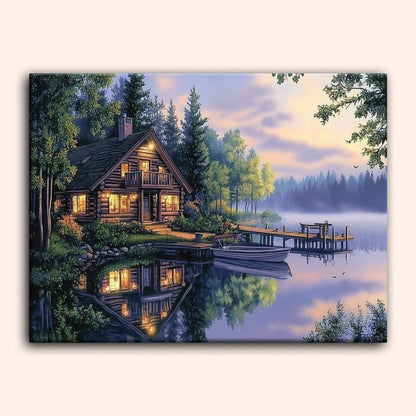 Paint by numbers - Lake Glow - MyArt