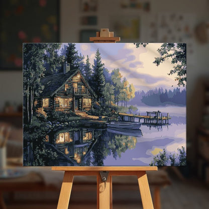 Paint by numbers - Lake Glow - MyArt