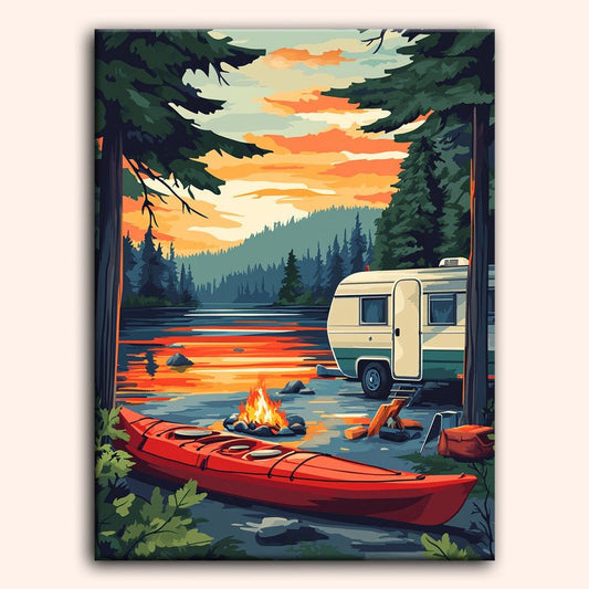 Paint by numbers - Lake Retreat - MyArt