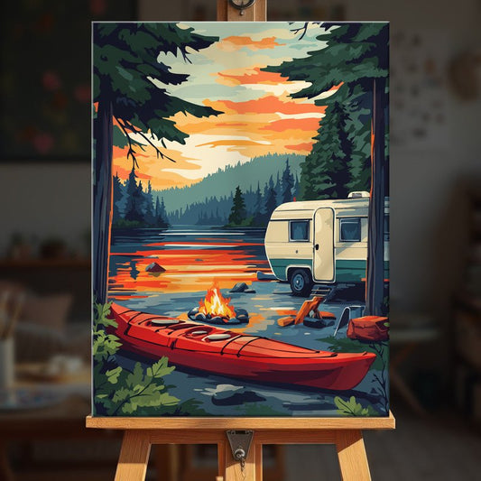 Paint by numbers - Lake Retreat - MyArt
