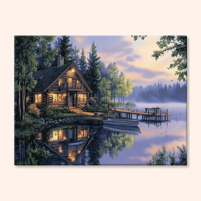 Paint by numbers - Lake Glow - MyArt