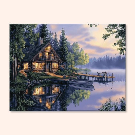 Paint by numbers - Lake Glow - MyArt