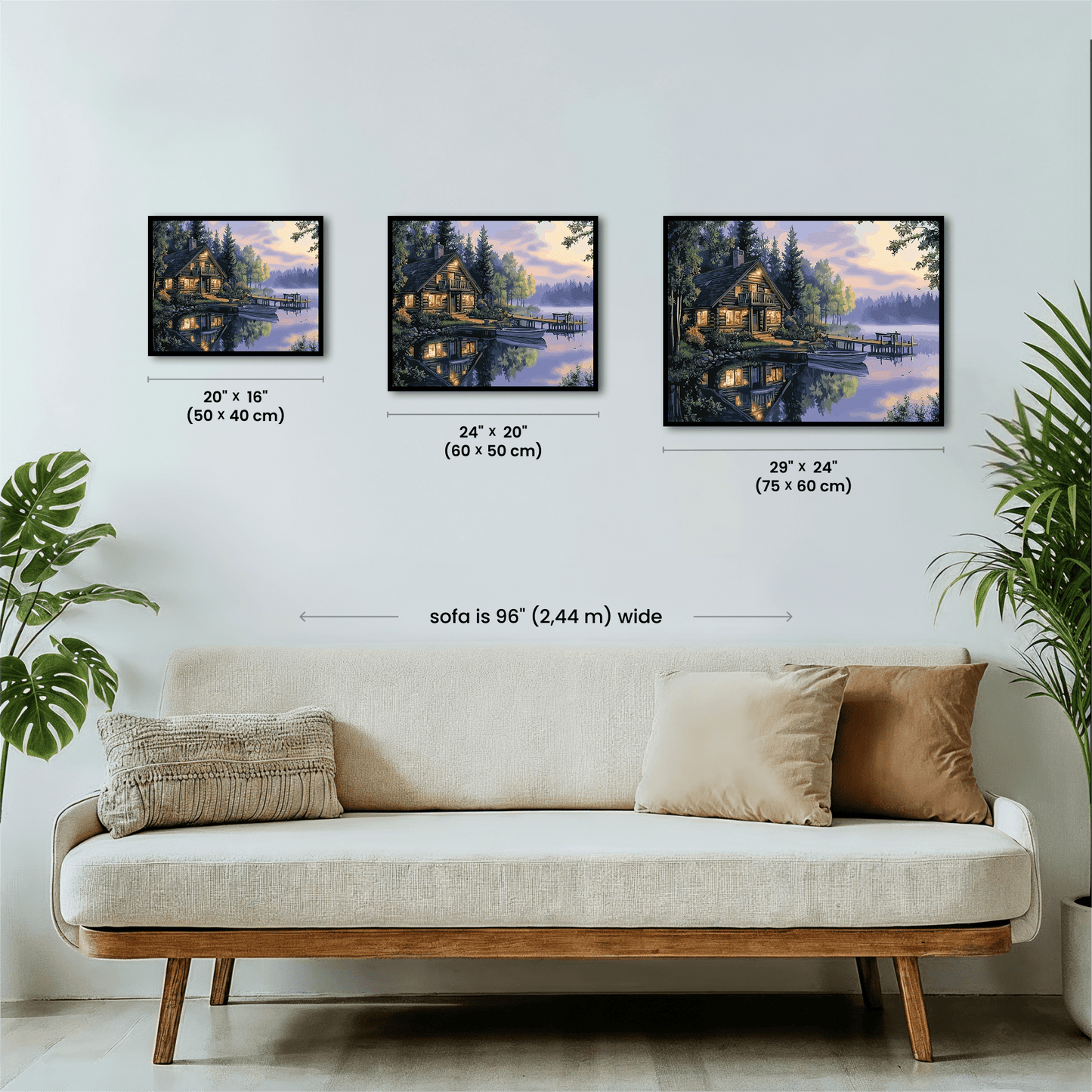 Paint by numbers - Lake Glow - MyArt