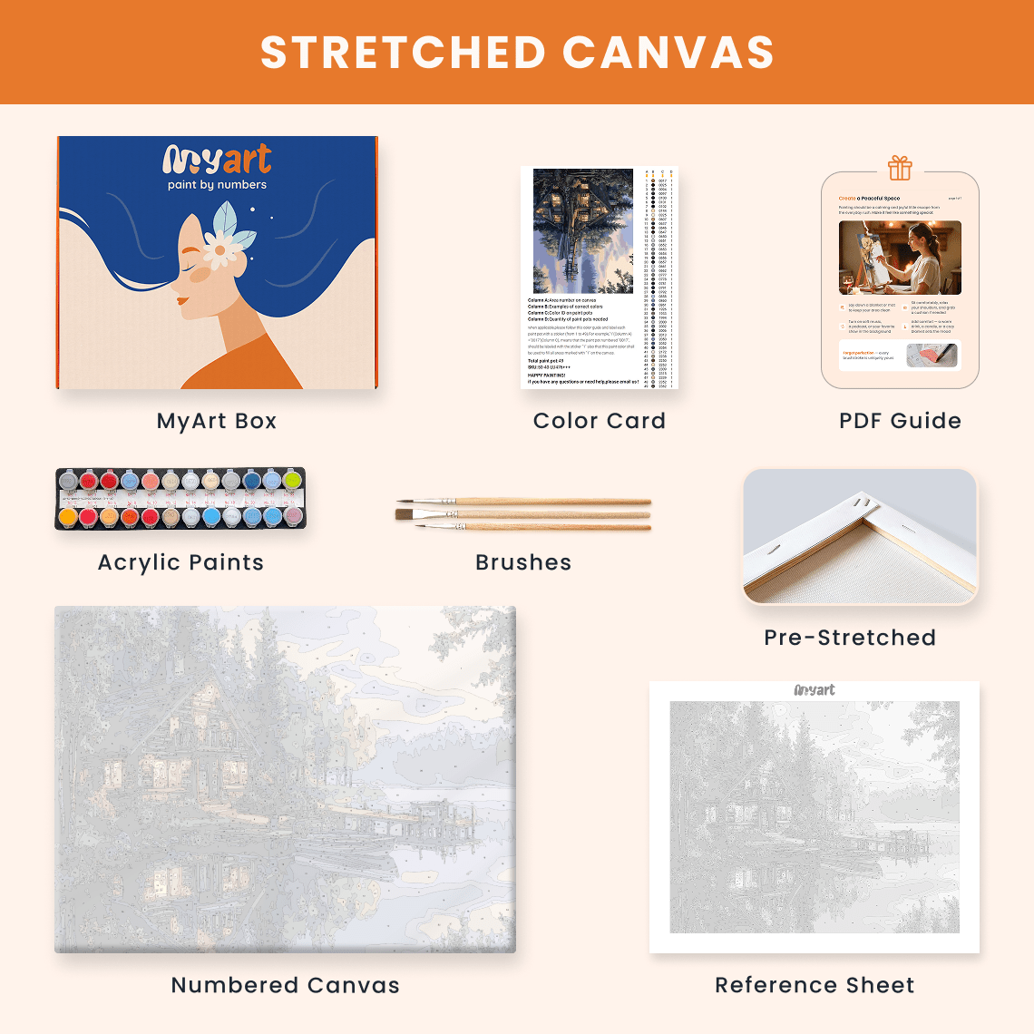 Paint by numbers - Lake Glow - MyArt