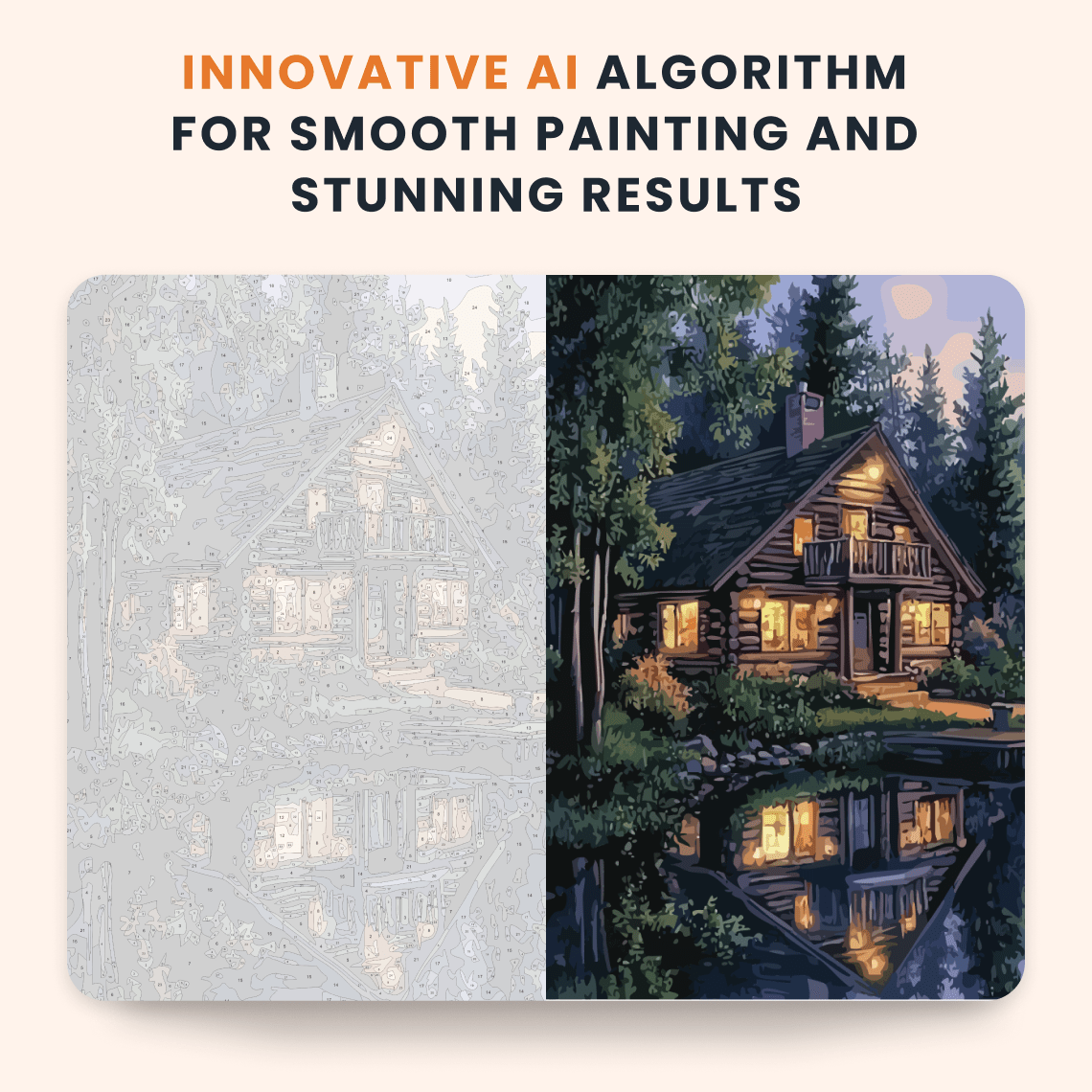 Paint by numbers - Lake Glow - MyArt