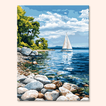 Paint by numbers - Lake Horizon - MyArt