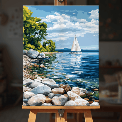 Paint by numbers - Lake Horizon - MyArt