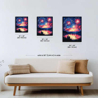 Paint by numbers - Lakeside Fireworks - MyArt