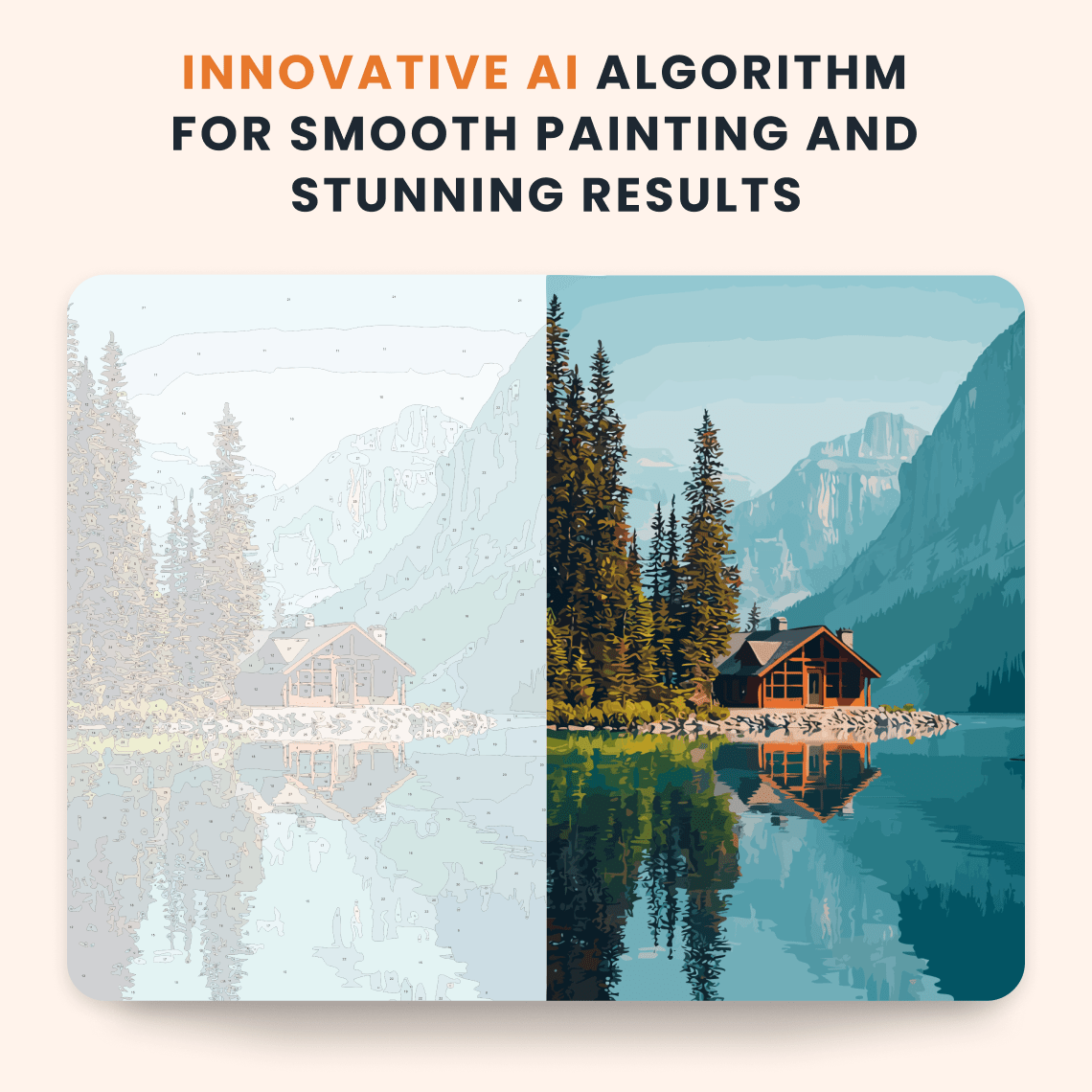 Paint by numbers - Lakeside Cabin - MyArt