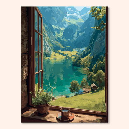 Paint by numbers - Lakeside View - MyArt