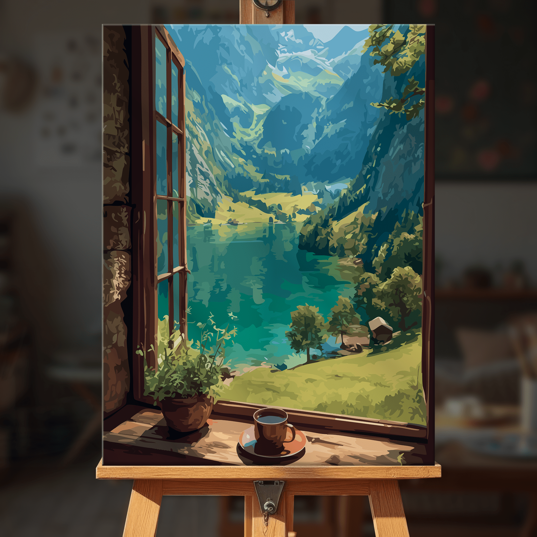 Paint by numbers - Lakeside View - MyArt