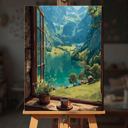 Paint by numbers - Lakeside View - MyArt