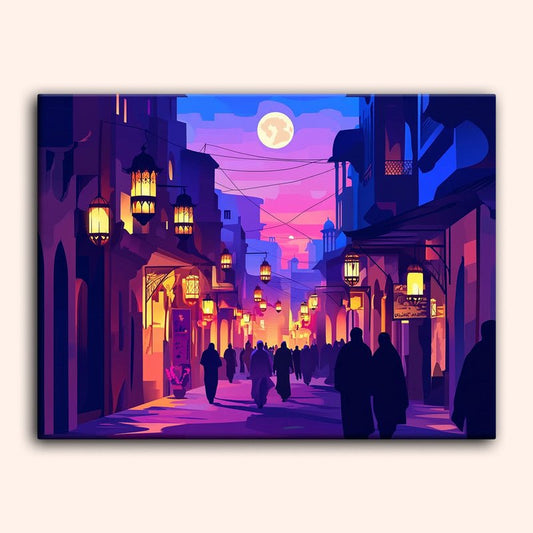 Paint by numbers - Lantern Market - MyArt