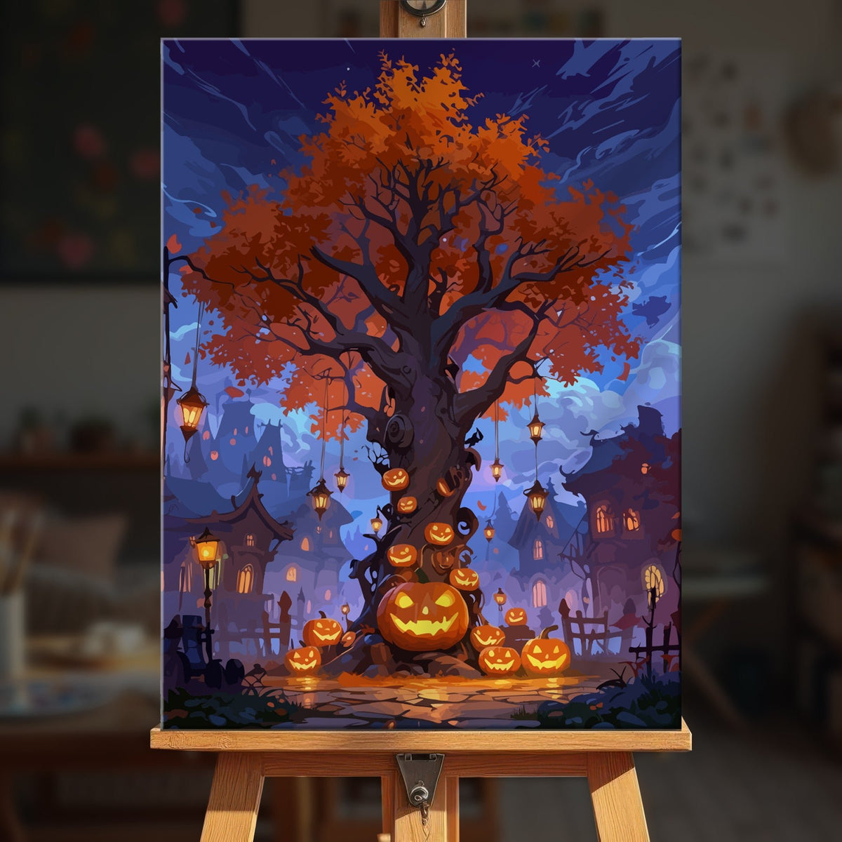 Paint by numbers - Lantern Tree - MyArt