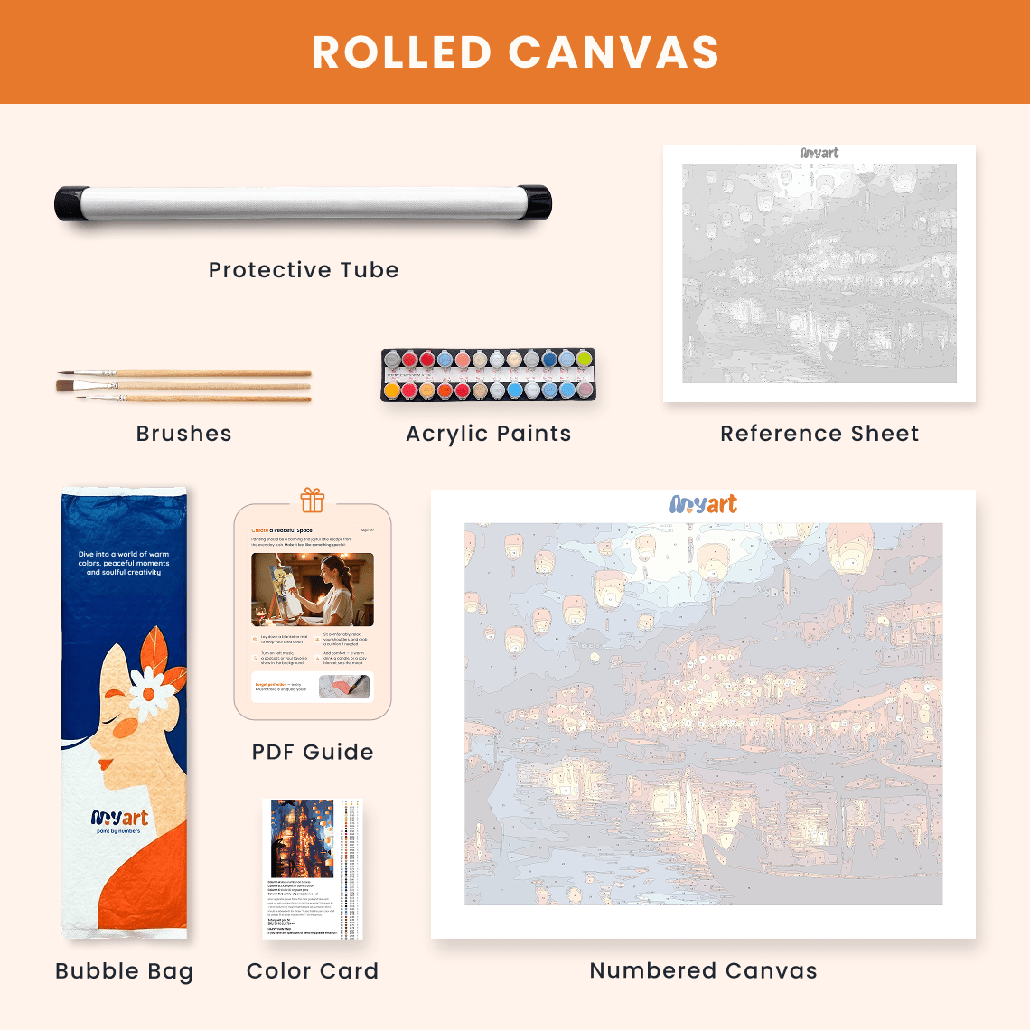 Paint by numbers - Lantern Dreams - MyArt