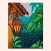Lantern Glow in the Rain