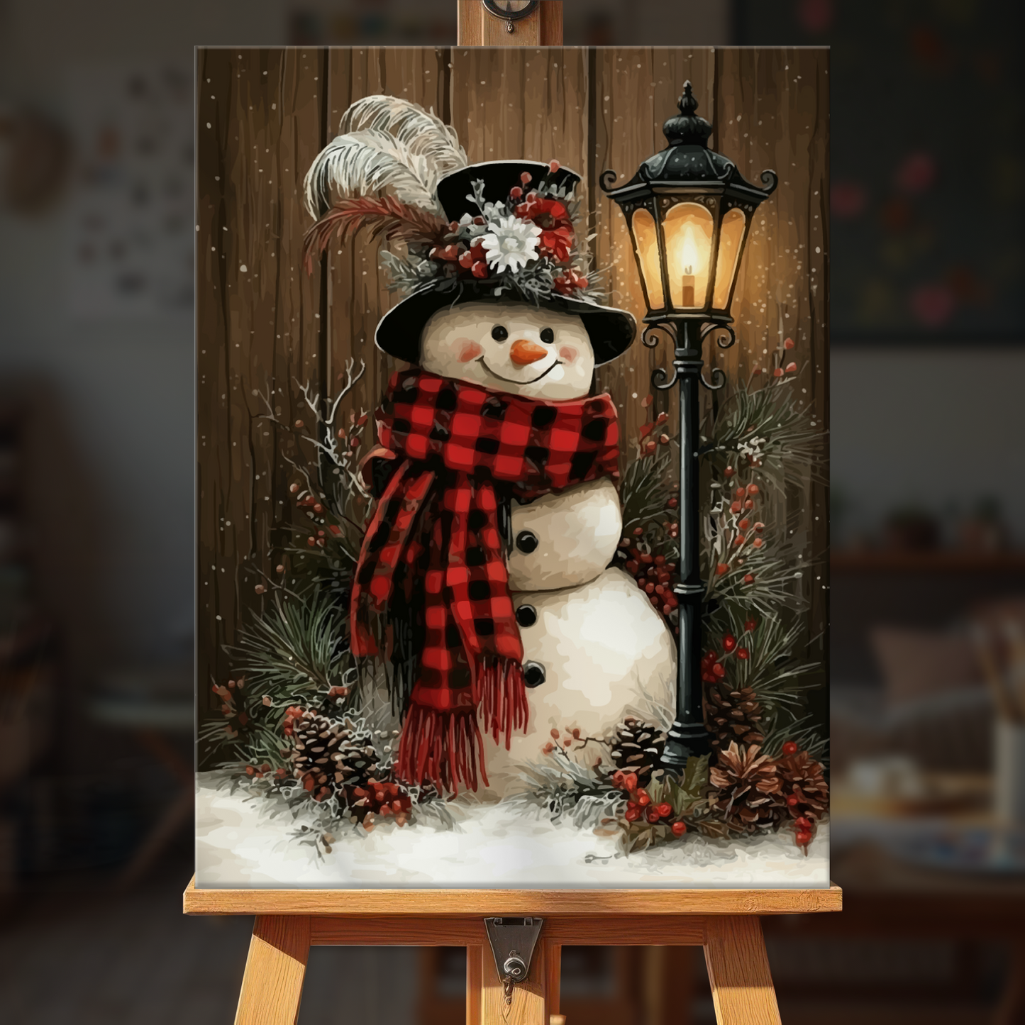 Lantern Snowman
