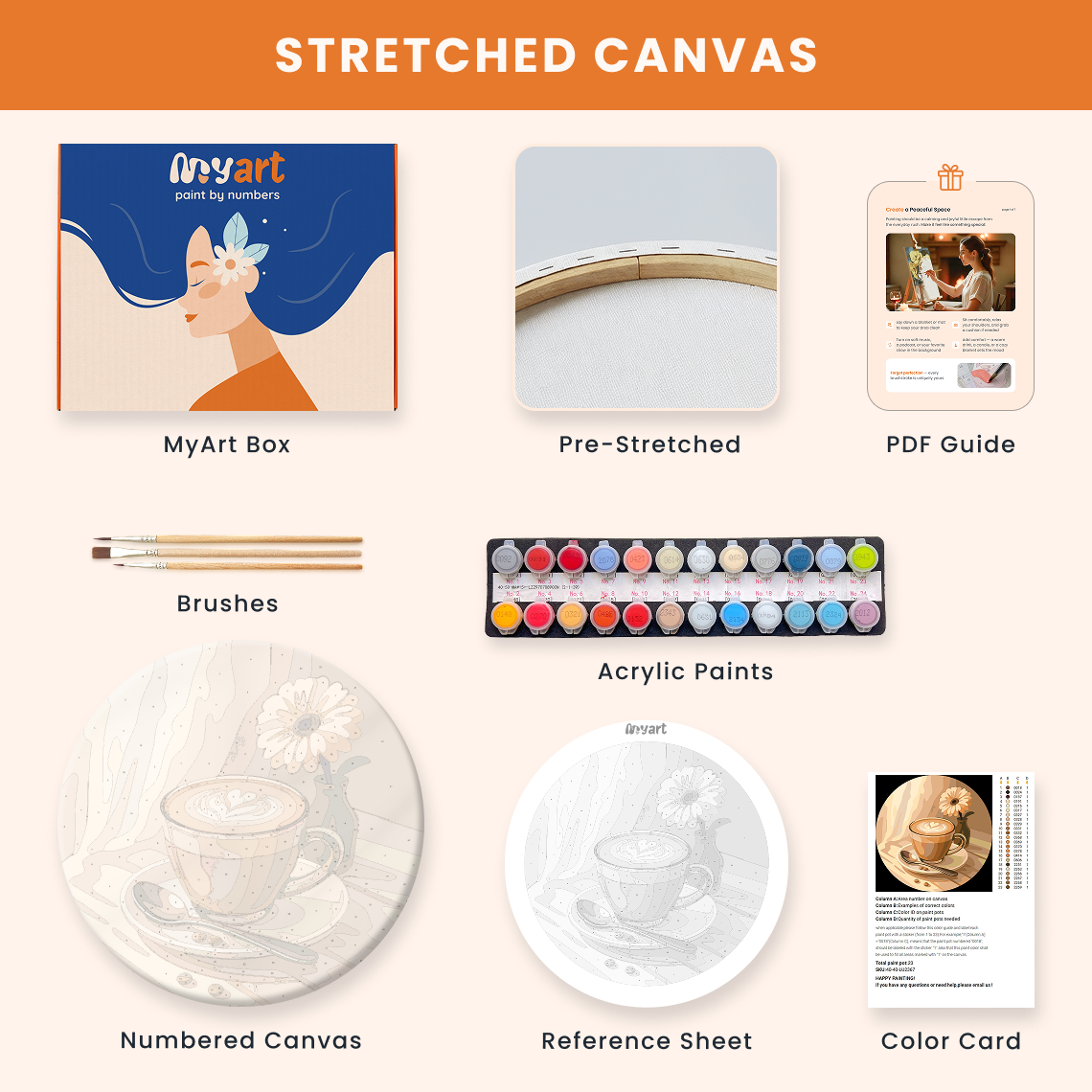 Paint by numbers - Latte Mood - MyArt