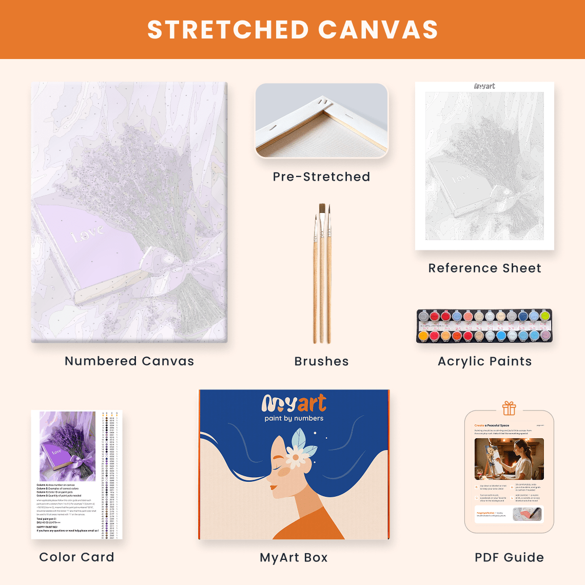 Paint by numbers - Lavender Love - MyArt