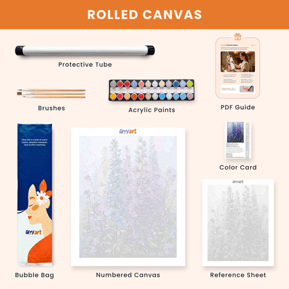 Paint by numbers - Lavender Spires - MyArt