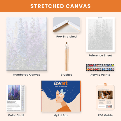 Paint by numbers - Lavender Spires - MyArt