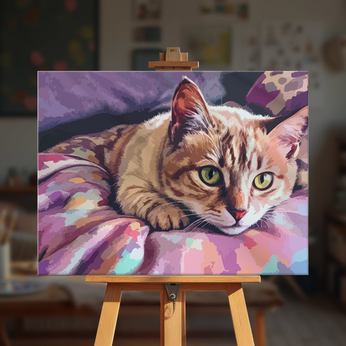 Paint by numbers - Lazy Cat - MyArt