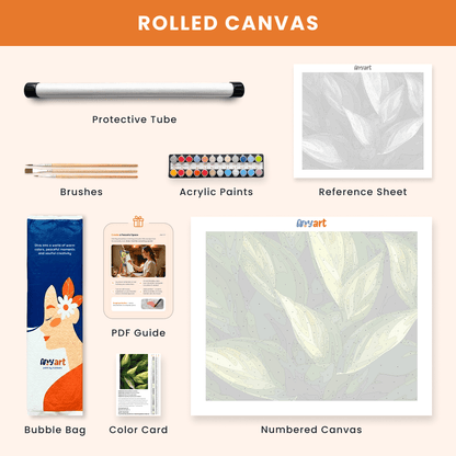 Paint by numbers - Leaf Harmony - MyArt