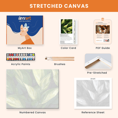 Paint by numbers - Leaf Harmony - MyArt