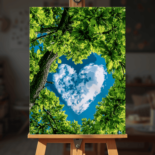 Paint by numbers - Leafy Heart - MyArt