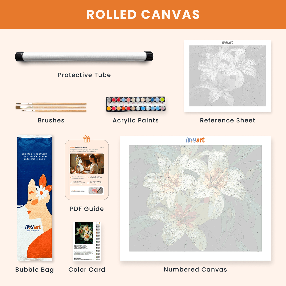 Paint by numbers - Lilac Mood - MyArt