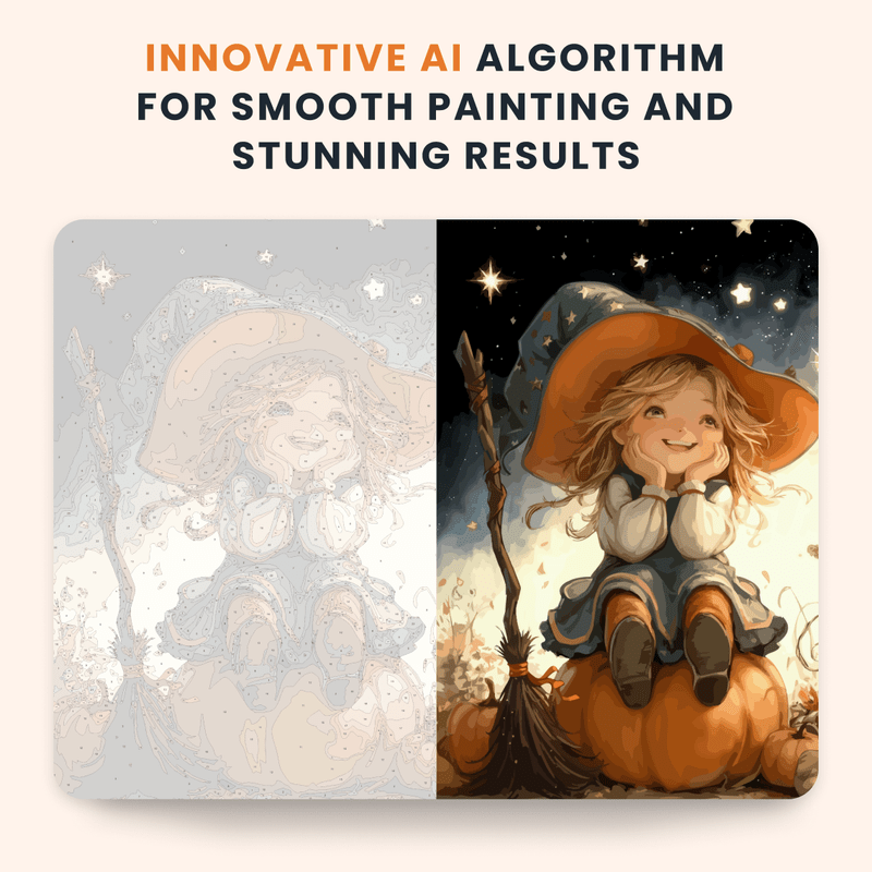Paint by numbers - Little Witch - MyArt