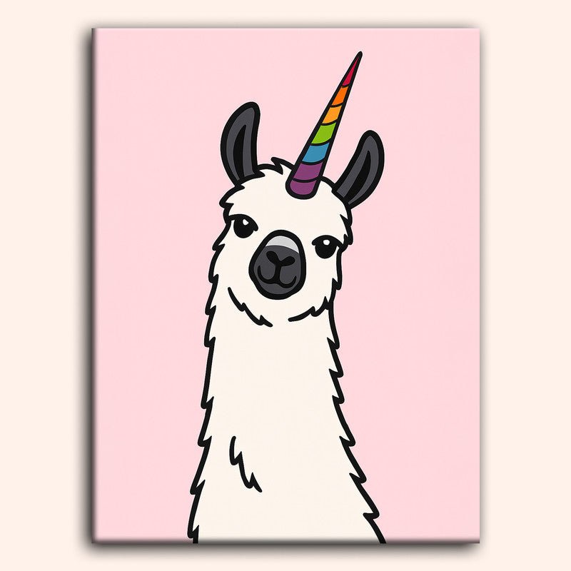 Paint by numbers - Llamacorn - MyArt