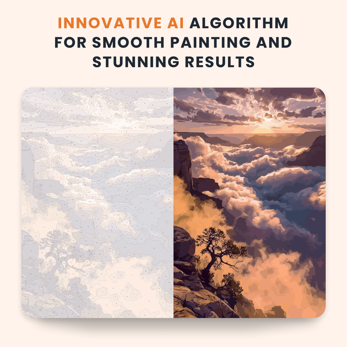 Paint by numbers - Lone Cliff - MyArt