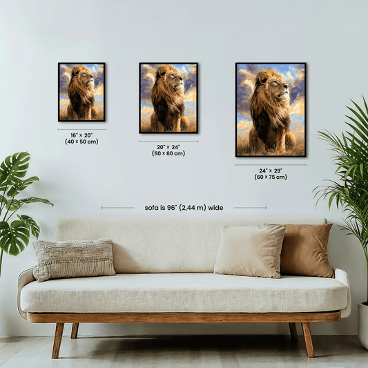 Paint by numbers - Lone Lion - MyArt