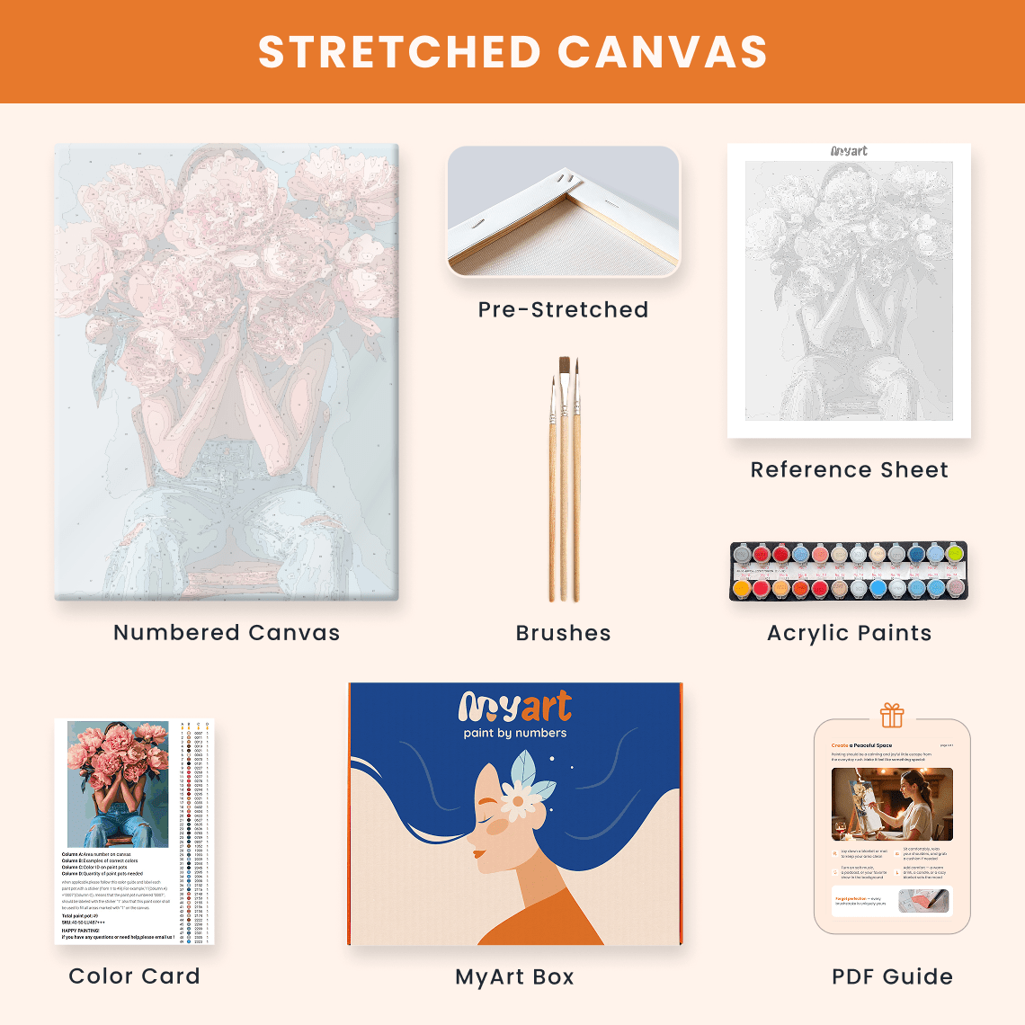 Paint by numbers - Lost in Petals - MyArt