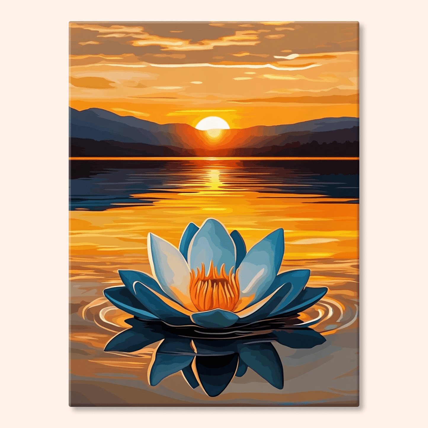 Paint by numbers - Lotus Sunset - MyArt