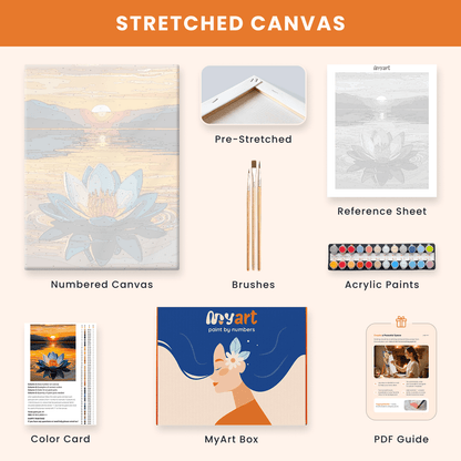 Paint by numbers - Lotus Sunset - MyArt