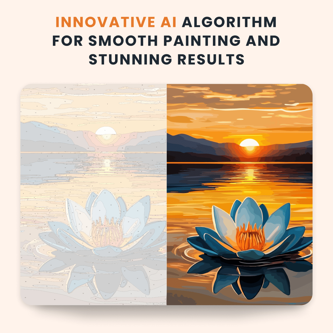 Paint by numbers - Lotus Sunset - MyArt